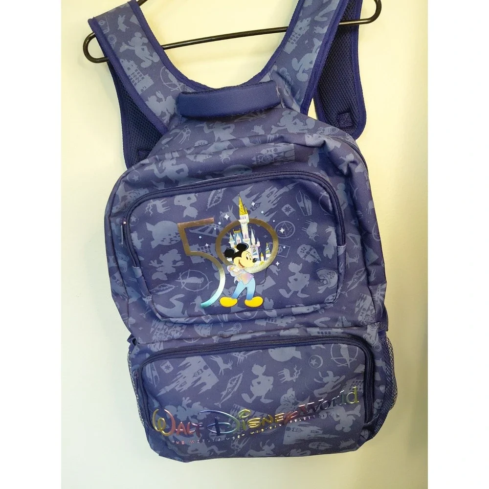 Walt Disney World 50th Anniversary Spirit Mickey Mouse Backpack 20Can Cooler NEW